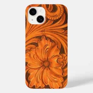 Funda Para iPhone 14 De Case-Mate Caballo de caballo de cuero con herramientas flora