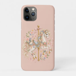 Funda Para iPhone 11 Pro Caballo de carrusel vintage arte lindo