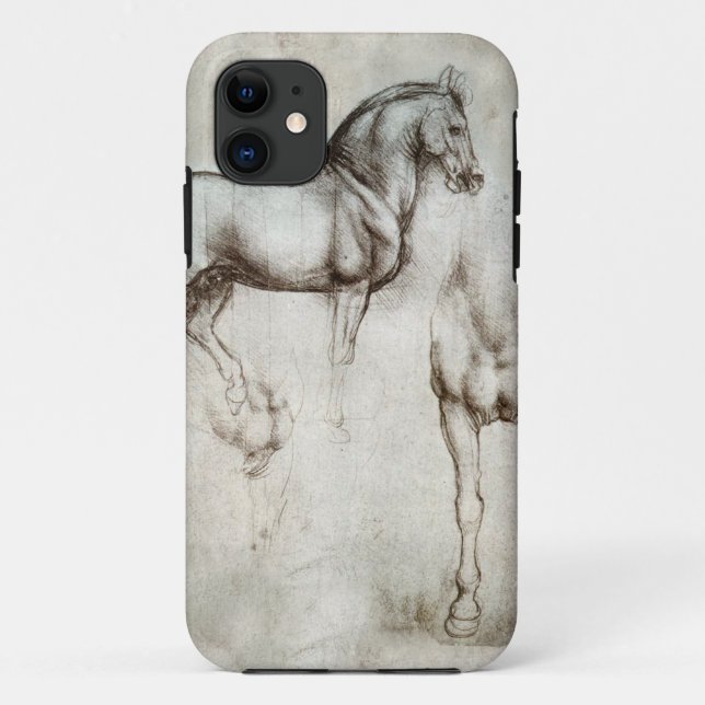 Funda De Case-Mate Para iPhone Caballo de da Vinci (Reverso)