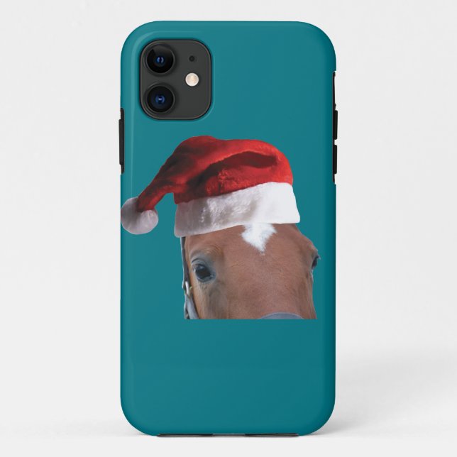 Funda De Case-Mate Para iPhone Caballo de navidades (Reverso)