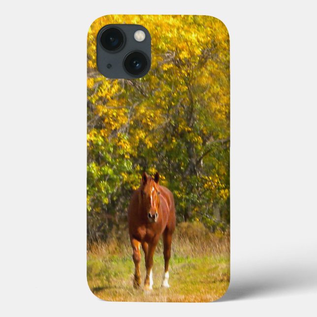 Funda De Case-Mate Para iPhone Caballo de otoño (Reverso)
