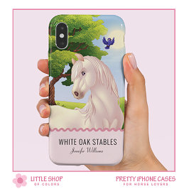 Funda Para iPhone 14 De Case-Mate Caballo de personalizable blanco toscado