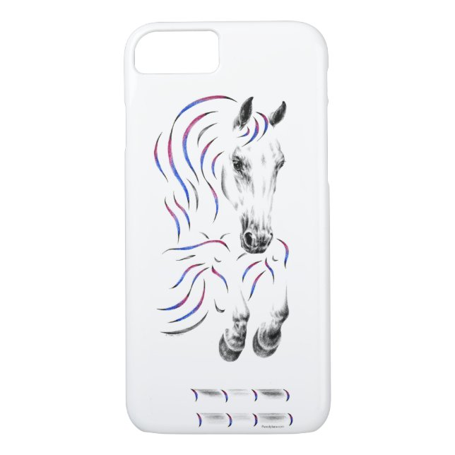 Funda De Case-Mate Para iPhone Caballo de Salto Elegante (Reverso)