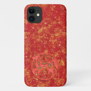 Funda Para iPhone 11 Caballo del Zodiaco del Año Nuevo Lunar Chino de O