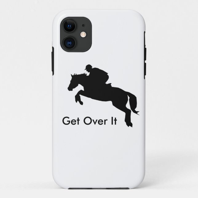 Funda De Case-Mate Para iPhone Caballo Eventing a campo través (Reverso)