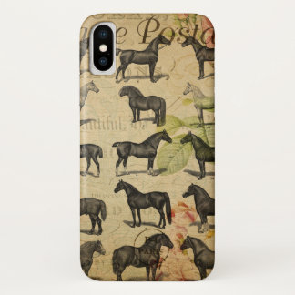 Funda Para iPhone X Caballo francés vintage