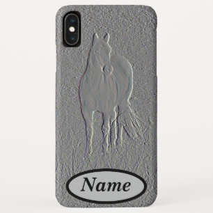 Funda Para iPhone XS Max Caballo Grabado en relieve