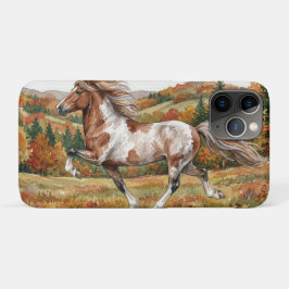 Funda Para iPhone 11 Pro Caballo islandés Freya en bosque otoñal