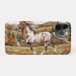 Funda Para iPhone 11 Pro Caballo islandés Freya en bosque otoñal