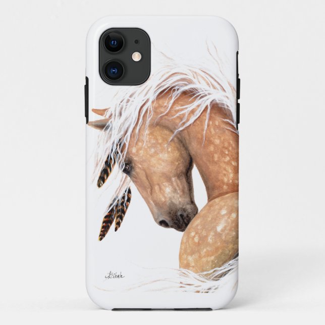 Funda De Case-Mate Para iPhone Caballo majestuoso del Palomino por Bihrle (Reverso)