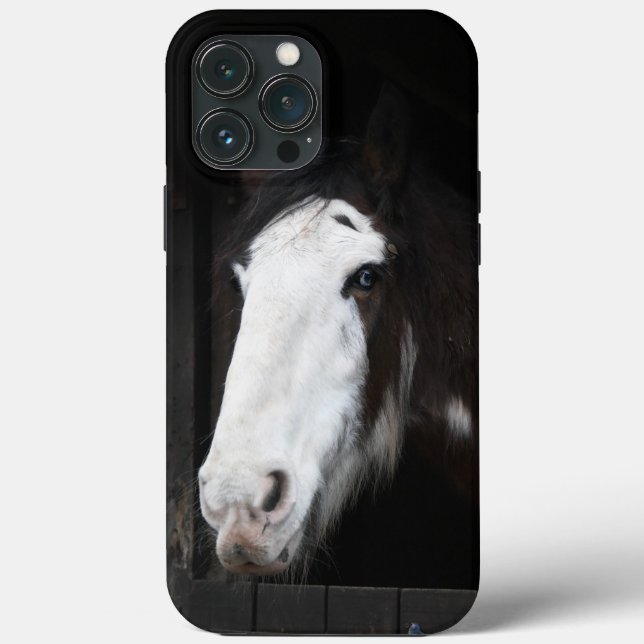 Funda De Case-Mate Para iPhone Caballo marrón en la granja (Reverso )