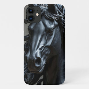 Funda Para iPhone 11 Caballo Negro Metálico