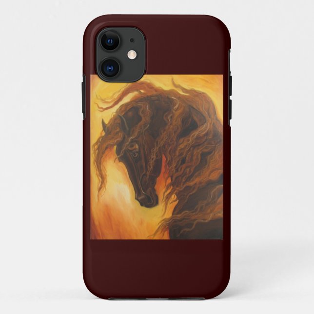 Funda De Case-Mate Para iPhone Caballo oscuro (Reverso)