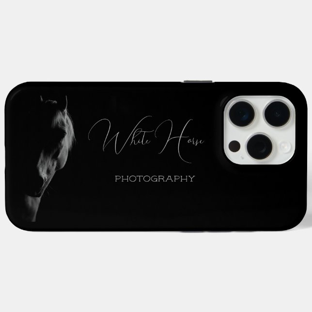 Funda De Case-Mate Para iPhone Caballo Oscuro Personalizado ( Reverso (Horizontal))