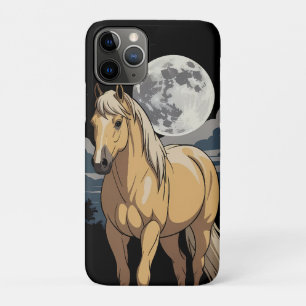 Funda Para iPhone 11 Pro Caballo Palomino A La Luz De La Luna