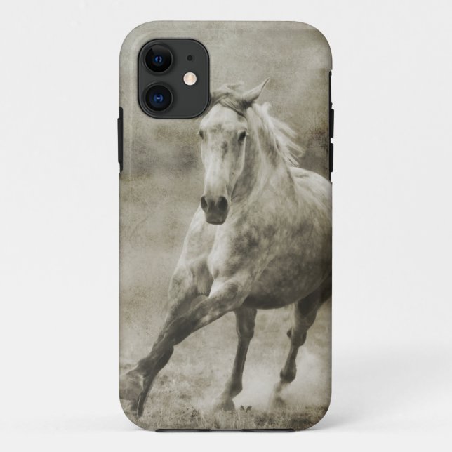 Funda De Case-Mate Para iPhone Caballo rustico galopante andaluz (Reverso)