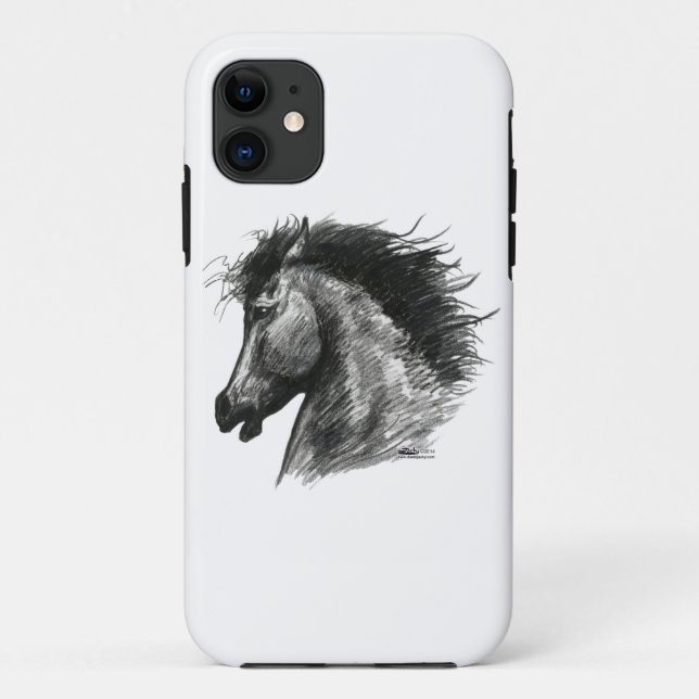 Funda De Case-Mate Para iPhone Caballo Salvaje Fiero (Reverso)