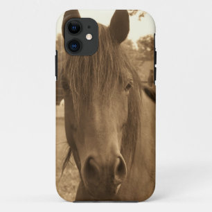 Funda Para iPhone 11 Caballo Sepia