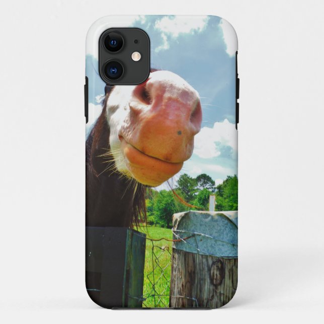 Funda De Case-Mate Para iPhone Caballo sonriente (Reverso)