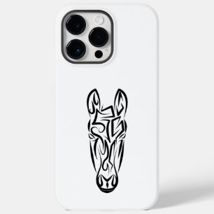Funda Para iPhone 14 Pro Max De Case-Mate Caballo tribal blanco y negro