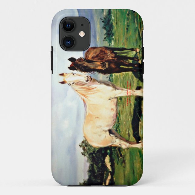 Funda De Case-Mate Para iPhone Caballos/Cabalos/Horses (Reverso)