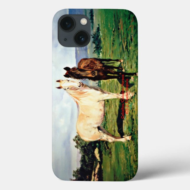 Funda De Case-Mate Para iPhone Caballos/Cabalos/Horses (Reverso)
