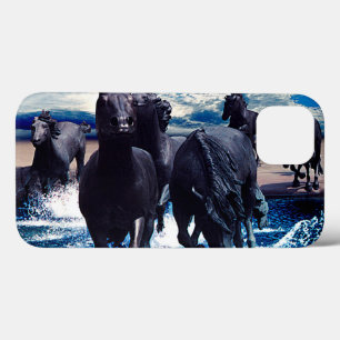 Funda Para iPhone 13 Caballos Corriendo En El Agua