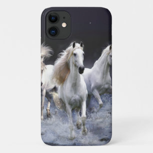 Funda Para iPhone 11 Caballos corriendo lanzando almohada