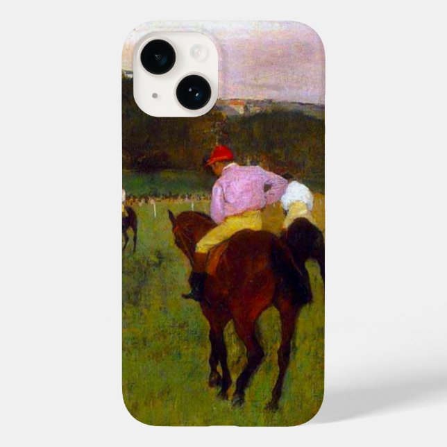 Funda De Case-Mate Para iPhone Caballos de carreras Edgar Degas en Longchamp (Reverso )