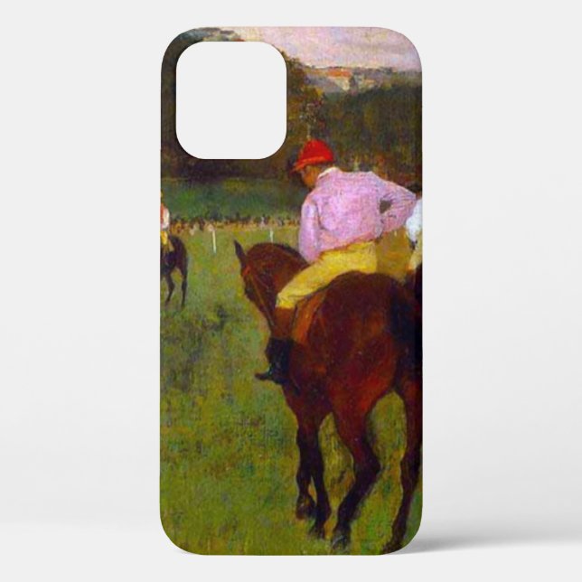 Funda De Case-Mate Para iPhone Caballos de carreras Edgar Degas en Longchamp (Reverso )