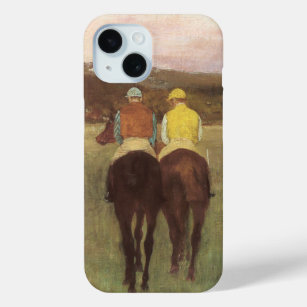 Funda Para iPhone 15 Caballos de carreras en Longchamp por Edgar Degas