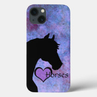 Caballos de Corazón II (púrpura)
