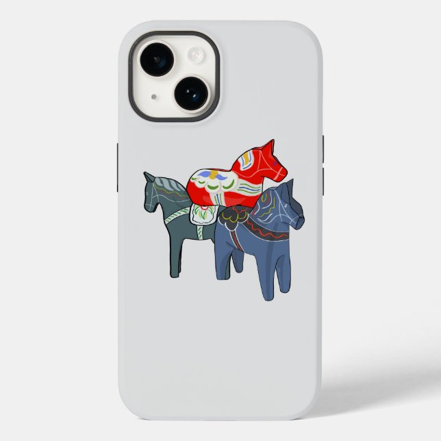 Funda De Case-Mate Para iPhone Caballos de Dala (Reverso )