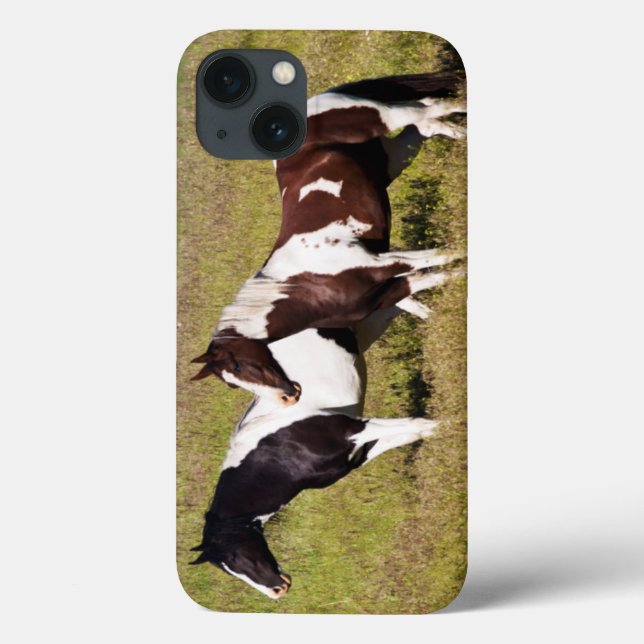 Funda De Case-Mate Para iPhone Caballos en la ladera (Reverso)