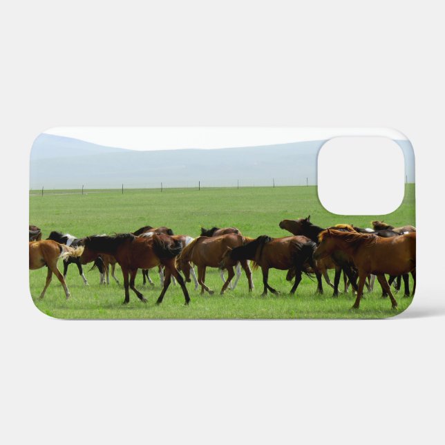 Funda De Case-Mate Para iPhone Caballos en pastoreo - Fotografía paisajística (Reverso (Horizontal))