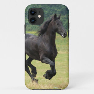 Funda Para iPhone 11 Caballos frisios galopantes