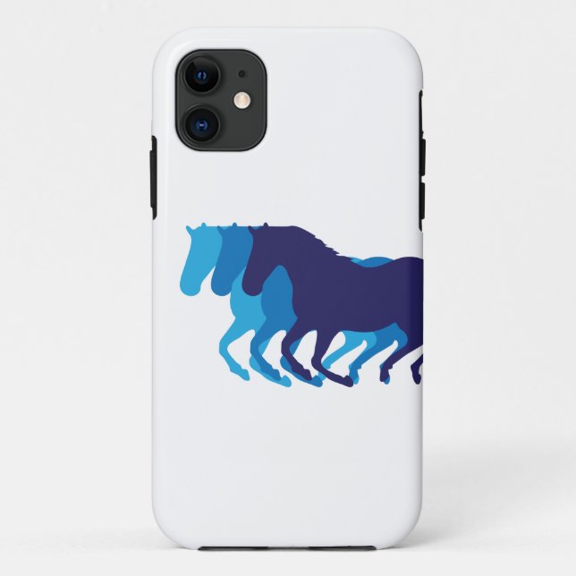 Funda De Case-Mate Para iPhone Caballos galopantes (Reverso)