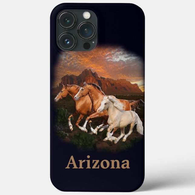 Funda De Case-Mate Para iPhone Caballos salvajes (Reverso )