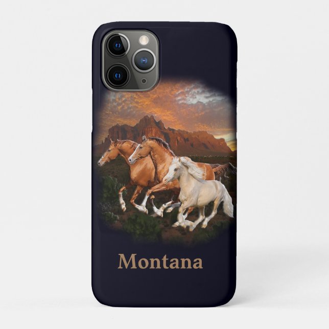 Funda De Case-Mate Para iPhone Caballos salvajes (Reverso)