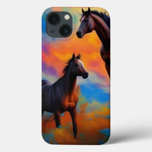 Funda Para iPhone 13 Caballos salvajes