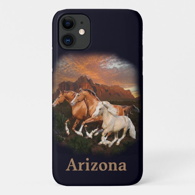 Funda De Case-Mate Para iPhone Caballos Salvajes (Reverso)
