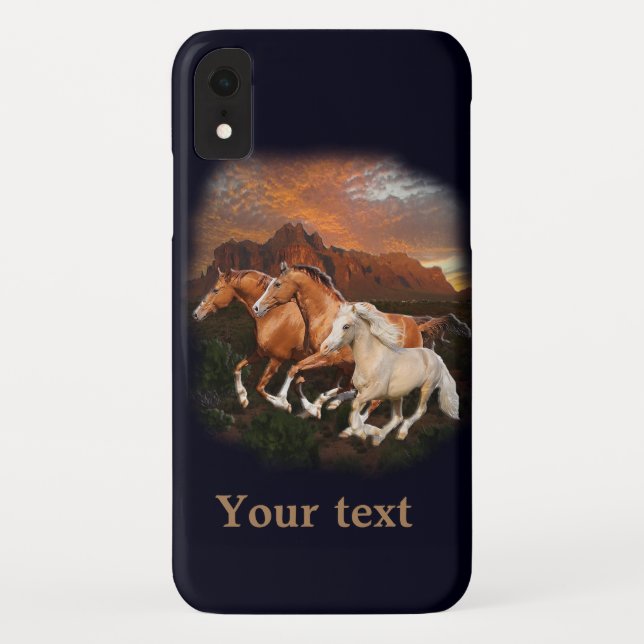 Funda De Case-Mate Para iPhone Caballos salvajes de Arizona (Reverso)