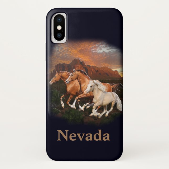 Funda De Case-Mate Para iPhone caballos salvajes de Arizona (Reverso)