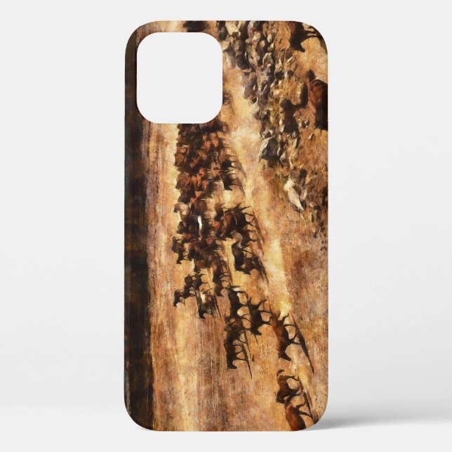 Funda De Case-Mate Para iPhone Caballos Salvajes: Majestad Animal Artístico. (Reverso )