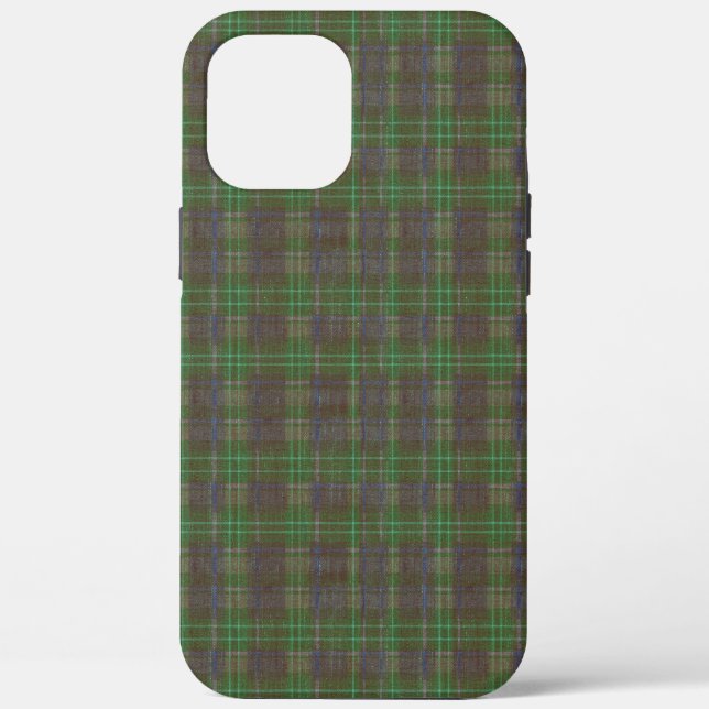 Funda De Case-Mate Para iPhone Cabaña Tartán Verde Bosque (Reverso )