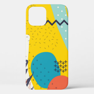Funda Para iPhone 12 Cabecera creativa de dibujo con formas diferentes