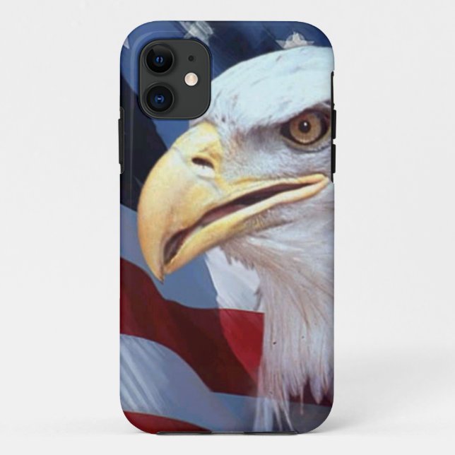 Funda De Case-Mate Para iPhone cabeza de águila calva (Reverso)