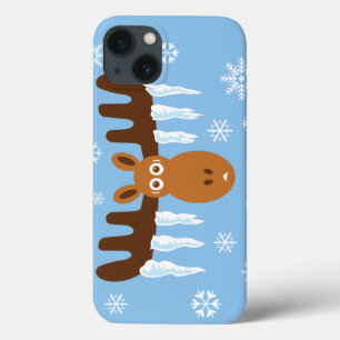 Funda Para iPhone 13 Cabeza de Alce_Cuernos de Carámbano_Fiestas Divert