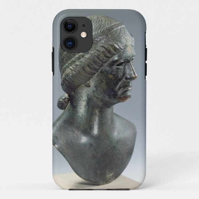 Funda De Case-Mate Para iPhone Cabeza de bronce de una mujer, identificada a (Reverso)