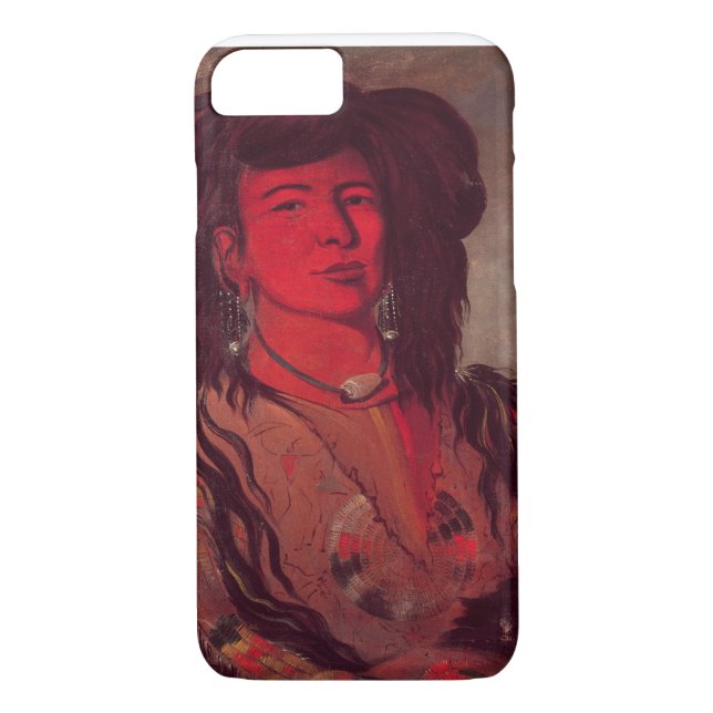 Funda De Case-Mate Para iPhone Cabeza de Kate un cuerno (aceite en lona) (Reverso)